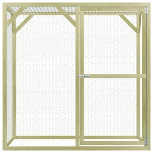 Coteț de găini, 1,5 x 1,5 x 1,5 m, lemn de pin tratat - Img 2