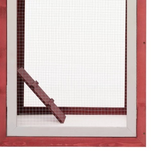 Coteț de găini, roșu, 170 x 81 x 110 cm lemn masiv pin &amp; brad - Img 6