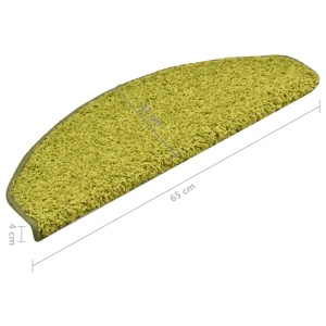 Covorașe pentru trepte scară, 15 buc., verde, 65 x 21 x 4 cm - Img 7