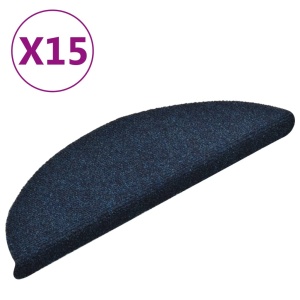 Covorașe scări autoadezive 15 buc bleumarin 56x17x3 cm punch - Img 2