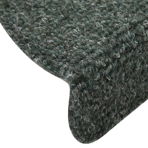 Covorașe scări autoadezive 15 buc verde 65x21x4 cm stil punch - Img 5
