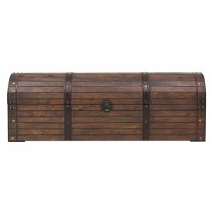 Cufăr de depozitare, lemn masiv, stil vintage 120 x 30 x 40 cm - Img 8