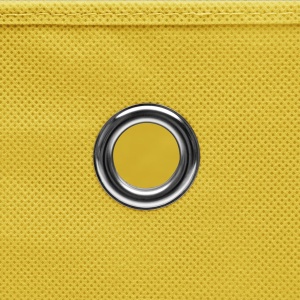 Cutii depozitare, 4 buc., galben, 32x32x32 cm, textil - Img 2