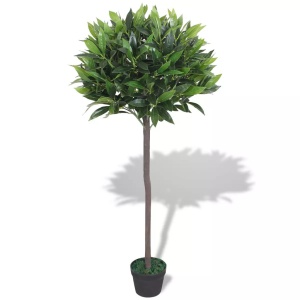Dafin artificial cu ghiveci, 125 cm, verde