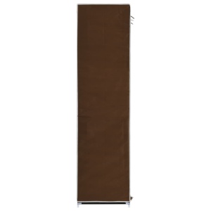 Dulap cu bare și compartimente, maro, 150x45x175 cm, textil - Img 12