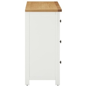 Dulap cu sertare, 80 x 35 x 75 cm, lemn masiv stejar - Img 4