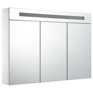 Dulap de baie cu oglindă și LED, 88 x 13 x 62 cm - Img 3