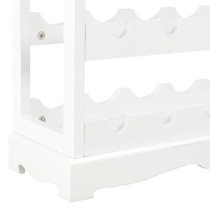 Dulap de vinuri, alb, 70 x 22,5 x 70,5 cm, MDF - Img 6
