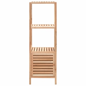 Dulap depozitare baie, 39,5x35,5x123 cm, lemn de nuc masiv - Img 3