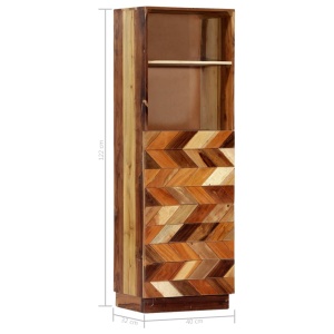 Dulap inalt, 40 x 32 x 122 cm, lemn masiv reciclat - Img 5
