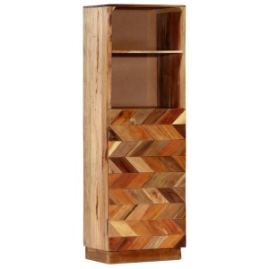 Dulap inalt, 40 x 32 x 122 cm, lemn masiv reciclat - Img 11