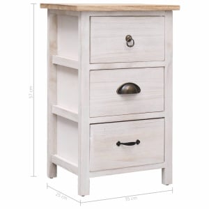 Dulap lateral, 35 x 25 x 57 cm, lemn de paulownia - Img 6