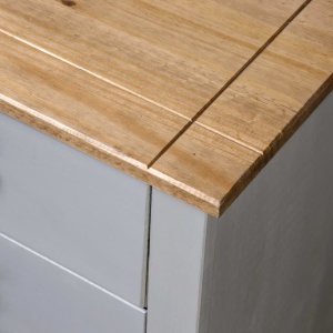 Dulap lateral, gri, 80 x 40 x 73 cm, gama pin de Panama - Img 2
