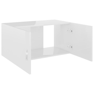 Dulap montat pe perete, alb extralucios, 80x39x40 cm, PAL - Img 5