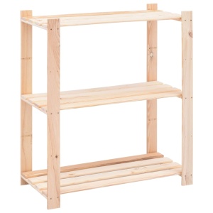 Etajere cu 3 niveluri, 5 buc., 80x38x90 cm, pin masiv, 150 kg - Img 3