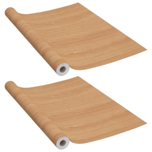 Folie de mobilier autoadezivă, stejar japonez, 500 x 90 cm, PVC - Img 2