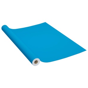 Folii de mobilier autoadezive, 2 buc., azuriu, 500 x 90 cm, PVC - Img 3
