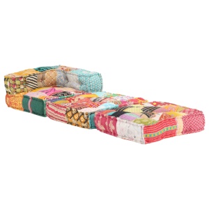 Fotoliu puf modular, model petice, material textil - Img 4