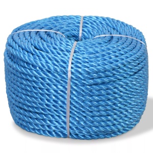 Frânghie impletită polipropilenă 12 mm 100 m, albastru