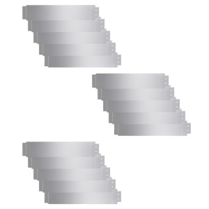 Gard de gazon, 15 buc., 100 x 20 cm, oțel galvanizat - Img 2