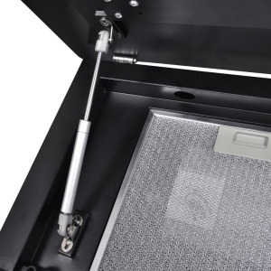 Hotă Sticlă Securizată cu Ecran 600 mm Negru - Img 6
