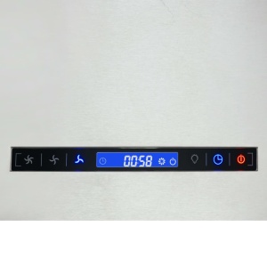 Hotă suspendată insulă LCD senzor tactil 37 cm oțel inoxidabil - Img 3