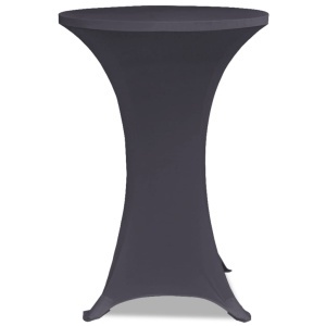 Husă elastică pentru masă, 4 buc., antracit, 80 cm - Img 4
