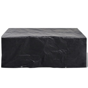 Husă mobilier de grădină set 8 persoane poliratan 200 x 160 x 70 cm - Img 5