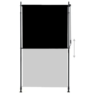 Jaluzea tip rulou de exterior, antracit, 120 x 270 cm - Img 3