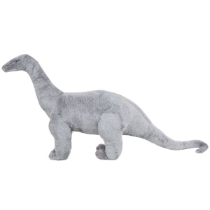 Jucărie de pluș verticală dinozaur Brachiosaurus, gri XXL - Img 2