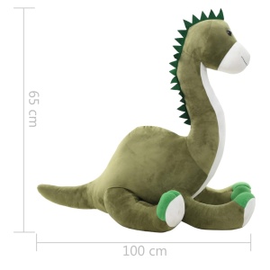 Jucărie dinozaur Brontosaurus, verde, pluș - Img 5