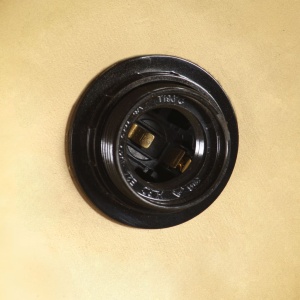 Lampă suspendată industrială, 25 W, arămiu, 40 cm, E27, rotund - Img 2