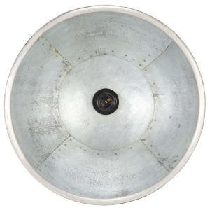 Lampă suspendată industrială 25 W, argintiu, 40 cm, E27, rotund - Img 12