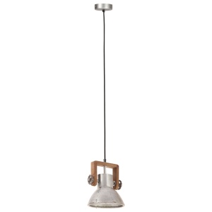 Lampă suspendată industrială, 25 W, argintiu, rotund, 19 cm E27 - Img 5