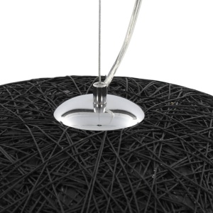 Lampă suspendată, negru și auriu, Ø70 cm, E27 - Img 11