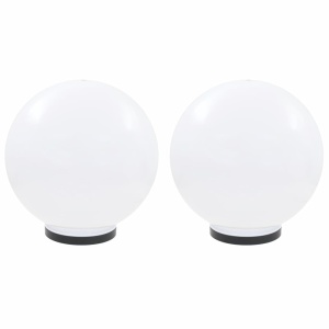 Lămpi bol cu LED, 2 buc, sferice, 40 cm, PMMA - Img 2