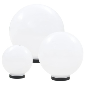 Lămpi bol cu LED 3 buc., sferice, 20/30/40 cm, PMMA - Img 2