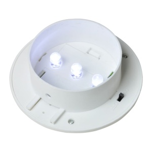 Lămpi solare de exterior pentru gard cu LED, 12 buc., alb - Img 6