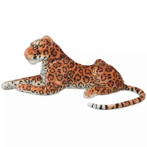 Leopard de jucărie din pluș maro XXL - Img 2