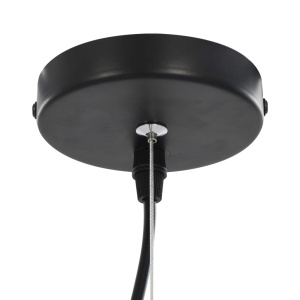 Lustre, 2 buc., negru și auriu, 50 cm, semisferic, E27 - Img 10