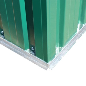 Magazie metalică de grădină, 204 x 132 x 186 cm, verde - Img 6
