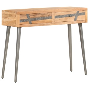 Masă consolă, 90 x 30 x 75 cm, lemn masiv de acacia - Img 7