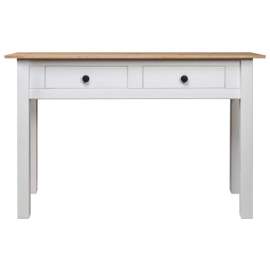 Masă consolă, alb, 100x40x72 cm, lemn masiv de pin, gama Panama - Img 2
