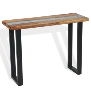 Masă consolă Lemn de tec 100 x 35 x 75 cm - Img 8