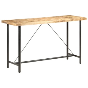Masă de bar, 180x70x107 cm, lemn de mango nefinisat - Img 9
