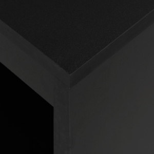 Masă de bar cu raft, negru, 110 x 50 x 103 cm - Img 2