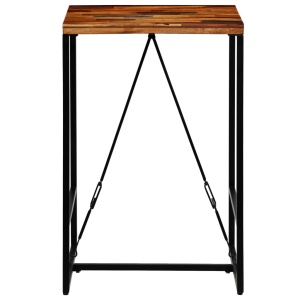 Masă de bar din lemn masiv reciclat, 70 x 70 x 106 cm - Img 3