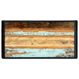 Masă de bucătărie, 118 x 60 x 76 cm, lemn masiv reciclat - Img 4