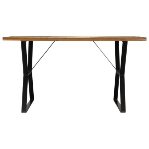 Masă de bucătărie, 140 x 80 x 76 cm, lemn masiv reciclat - Img 2