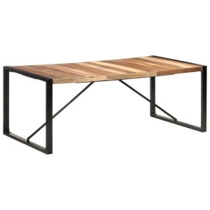 Masă de bucătărie 200x100x75 cm lemn masiv cu finisaj sheesham - Img 9